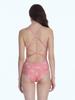 [Estilo Hermanas] Traje de Baño de una Pieza Triángulo de Competición para Mujer, Entrenamiento Deportivo Profesional, Sexy Espalda Descubierta para Baño en Aguas Termales