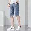 Pantalones Cortos Finos de Mezclilla para Hombre Verano 2026, Pantalones Cortos de Mezclilla de Cinco Puntos de Moda y Versátiles para Hombre