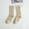 Otoño Nuevo Calcetines Holgados de Color Sólido para Mujer Estilo Japonés Calcetines Trendy Antibacteriales Desodorantes de Media Caña al Por Mayor