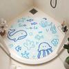 Alfombra Antideslizante Redonda para Baño, Inodoro, Ducha, Bebé, Niños, Baño, Alfombra Especial Anticaídas, Felpudo para Inodoro