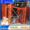 Conjunto Completo de Andaime para Pintura por Aspersão, Andaime Móvel para Pintura por Aspersão do Tipo Pórtico, Construção de Parede Externa de Canteiro de Obras Incluindo Plataforma de Trabalho e Estrutura de Barra