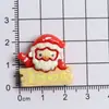 Kit de accesorios para joyería DIY de resina color crema navideña, al por mayor, adecuado para hacer pasadores y otros accesorios con temática navideña