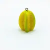 Nuevo Chinoiserie Nueva Resina Miniatura Fruta Artificial Lichi Sandía Fresa Colgante DIY Accesorios