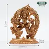 Dios de la Riqueza Amarillo Cinco Elementos Dios de la Riqueza Nepal Hecho a Mano Bronce Dorado Blanco y Negro Dios de la Riqueza Portátil Pequeño Buda Decoración