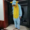 Atacado Outono e Inverno Hipopótamo Desenho Animado Pijama Peça Única Animal Infantil Macaco Marrom Unissex Flanela Roupa de Casa