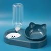 Tigela para gatos Tigela dupla Tigela para cães Tigela automática para água potável Tigela para cães Tigela para água de gato Bacia de arroz antidetonante Suprimentos para animais de estimação