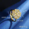 Collar de Trébol de Cuatro Hojas de Moda con Chapado en Oro de 18 Quilates, Estilo Japonés, Coreano, Europeo y Americano, Set de Anillos para Mujer, Pendientes, Artículos de Joyería Más Vendidos