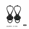 Crampones de 5 puntas venta directa cubrezapatos reflectantes para exteriores púas antideslizantes para escalar nieve garras de nieve para montañismo equipo simple engrosado para senderismo