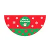Transfronteiriço Novo Produto Forma de Leque Semicírculo 2025 Natal Personagem de Desenho Animado Festa Decoração Bandeira Cortina de Porta Cobertura de Porta Banner de Porta