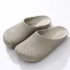Sapatos de Chef para Homens, Sapatos de Trabalho Slip-On para Cozinha Externa de Verão, Chinelos Casuais Meio Slip Respiráveis Perfurados