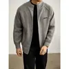 Novos suéteres de tricô outono e inverno para homens e casais, cardigãs bordados, estilo high-end old money, atacado de fábrica transfronteiriço