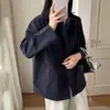 Casaco Trench Coat de Sarja Lavada Estilo Coreano de Botão Duplo Feminino 2026 Primavera/Outono Nova Moda Solto Acinturado Emagrecedor