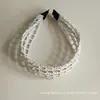 Nueva Diadema Ancha de Malla de Paja Versátil Estilo Vacaciones Estilo Bohemio Estilo Coreano Diadema Trenzada de Cuerda de Cáñamo para Mujer