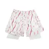 Shorts Holgados de Secado Rápido Estilo Americano para Hombre de Verano, Shorts Transpirables de Secado Rápido con Estampado de Hojas para Adolescentes, Shorts para Hombre