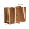 Juego de Tablas de Cortar de Madera de Acacia, Tabla de Cortar con Forma de Libro, Tabla de Cortar para Almacenamiento en Encimera de Cocina, Plato para Servir Fideos Doméstico, Plato Rectangular