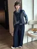 Conjunto de Otoño para Niñas 2025 Ropa de Otoño Infantil Nueva y Elegante Camisa para Niños Grandes Pantalones Casuales Conjunto de Dos Piezas para Primavera y Otoño