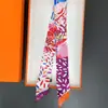 Nuevo Pañuelo Pequeño de Seda en Ángulo Estilo Francés, Elegante Chal Artístico, Cinta Decorativa, Versátil Diadema, Pañuelo Pequeño, Transfronterizo