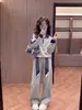 2026 Conjunto de Outono Super Quente para Meninas Grandes Novo Estiloso Estilo Coreano Conjunto de Duas Peças Moletom Roupas Esportivas para Menina