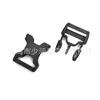 Hebilla de seguridad de plástico de fábrica de 20~25 mm tipo X de ajuste único hebilla de cincha hebilla para mochila mochila suministro