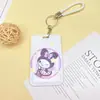 Porta-Cartão de Acesso Estilo Fofo Ins Cartão de Ônibus Cartão de Refeição Integrado de Estudante Chaveiro Capa Protetora de Identidade do Campus Pode Ser Personalizado