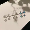 Pendientes de Emperatriz para Mujer Aguja de Plata S925 Diamante Completo Microincrustado Circonita Cruz Simple Versátil Pendientes Pequeños de Botón Joyería
