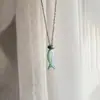 Gratis y Fácil~ Collar con Colgante de Pez Imitación Nácar Popular de Xiaohongshu, Diseño Creativo Personalizado Mejor Amiga Estudiante