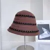 2025 Chapéu de Pescador Clássico Listrado Moda Feminino Inverno Casual Mais Fácil de Combinar Chapéu de Pescador Tricotado Chapéu de Lã Quente à Prova de Frio
