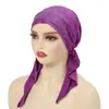 Aliexpress Sombrero Curvo con Pedrería Estilo Nuevo Europeo y Americano Sombrero Turbante Indio Pañuelo para la Cabeza Elástico de Color Sólido