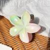 Color Nuevo de Verano Flor de Huevo Degradada Pasador Hojas Manchadas Mariposa Pinza de Tiburón Accesorios para el Cabello de Nicho Pinza Elegante para Agarrar