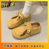 Zapatos Planos Casuales Estilo Retro Estilo Coreano para Mujer 2025 Primavera y Verano Nueva Moda Versátiles y Cómodos Zapatos Birkenstock para Mujer