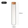 30mm Fabricante Wholesale Diámetro Fondo Redondo Tubo Botella Boca Recta Corcho Vidrio Botella Dispensadora Alto Borosilicato Cordyceps Botella de los Deseos