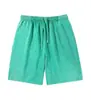 Shorts de algodão puro lavados e com efeito desgastado, marca moderna estilo americano de peso pesado, 260g, tamanho europeu, shorts casuais largos e oversized