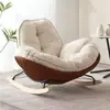 Mecedora Pingüino Sala de Estar Lujo Ligero Sofá Perezoso Silla Mecedora Individual Reclinable Simple Moderna Hogar Balcón Silla de Ocio