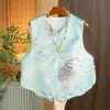Seda de Calidad Garantizada Elegante Chaleco Retro Estilo Chino Nuevo para Mamá Holgado Chaleco Estilo Nacional Top para Primavera