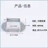 Conector de pasamanos de escalera con base de tubo cuadrado de acero zincado, soporte de fijación para tubería galvanizada, soporte en ángulo, soporte de aluminio, sujetador, accesorios de herrería