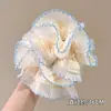 Acessório de cabelo elástico, estilo jovem, scrunchie moderno novo de 2025, headwear de tecido de malha elegante de verão para mulheres
