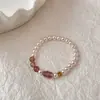 Exquisito, Nicho, Gama Alta, Estilo Dulce y Fresco para Mujeres, Compacto, Sencillo, Moderno, Artístico Pulsera de Perlas