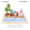 Paquete de Materiales para Paisaje Micro DIY Infantil Mundo Grande Arcilla Creativa Pegamento Marco de Madera Hecho a Mano Juguetes Educativos
