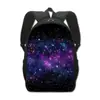 Mochila Ligera de Gran Capacidad Estampada Serie Cielo Estrellado Transfronteriza para Estudiantes de Primaria y Secundaria, Adecuada para Ir a la Escuela, Puede Enviarse Rápido Jit