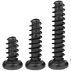 Tornillo Autorroscante Cabeza Redonda Cola de Corte Chapado en Zinc Negro Pt Acero Inoxidable 201 Tornillo Cabeza de Lenteja Cola Fresada M2.3/M2.6/M3/M4