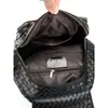 Mochila tejida de cuero suave de alta venta para mujer, nueva y elegante bolsa de viaje de gran capacidad, mochila casual multifuncional