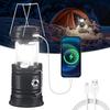 Luzes de camping solares transfronteiriças luzes de camping multifuncionais para exterior luzes de barraca tipo-c recarregáveis atacado luzes de camping