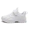 897 Zapatos Deportivos Infantiles Niños Moda Zapatos Deportivos Superficie de Malla Mediano Grande Blanco Zapatos Deportivos Infantiles Cuatro Estaciones Campus Superficie de Cuero Pequeño