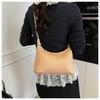Bolso acolchado plisado único para mujer, nuevo estilo Primavera 2026, Bolso de mano con cadena fresco y simple, Bolso de axila, Bolso de hombro y cruzado