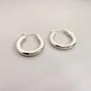 Brincos Novos Simples em Forma de C Europeus e Americanos Estilo Metal da Moda Latão Galvanoplastia a Vácuo Ouro 18K Real Brincos da Moda