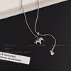 Nuevo Collar de Cuerda Trenzada con Cuentas de Caballo Estilo Chino Retro para Mujer Cadena Larga para Suéter Accesorios de Moda Otoño e Invierno Diseño Único