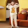 Traje de pijama para niño Algodón Manga larga suelta extra grande Ropa de aire acondicionado otoño Pijama de dibujos animados
