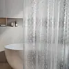 Cortina de Chuveiro Eva Transfronteiriça Tecido Impermeável Cortina de Banheiro Espessada À Prova de Umidade Dormitório Sem Furo Cortina de Chuveiro Transparente Amazon