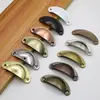 Tirador de cajón de montaje en superficie retro sin taladro, concha semicircular, pomo de manija retro clásico, manija de pomo, puerta de gabinete anticuada, botiquín