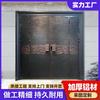 Puerta de Aluminio Fundido Puerta de Casa Puerta Doble Casa Rural Autoconstruida Entrada Cuatro Hojas Abatibles Puerta Antirrobo Suegra Se Puede Personalizar en Tamaño